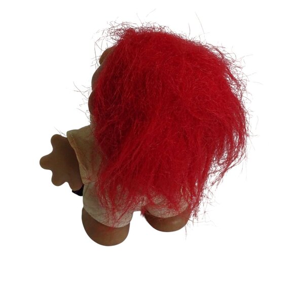 Vintage 1986 DAM Troll Doll Red Hair Sailor Outfit 5 inch FLAW - Picture 4 of 9